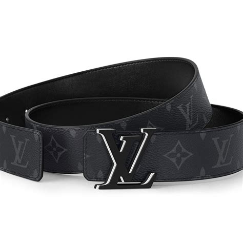 LV Optic 40mm Reversible Belt Monogram Eclipse Canvas 